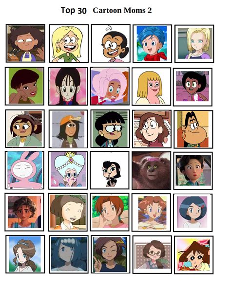 Top 30 Favorite Cartoon moms 2 by RockyRock76 on DeviantArt