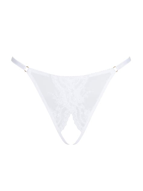 Bonbon Lingerie Women's Shades White Ouvert G-string | ModeSens