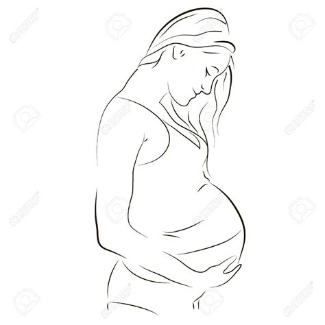 pregnant girl drawing  getdrawingscom   personal