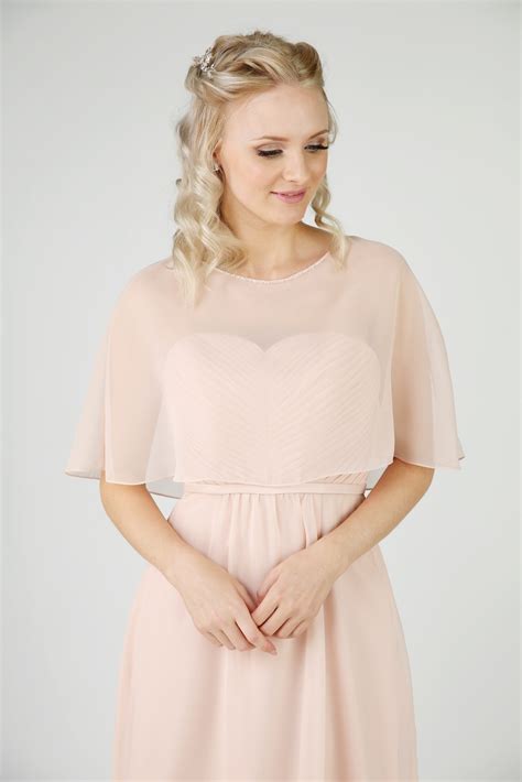 Sheer Chiffon Cape - Emma Bridals