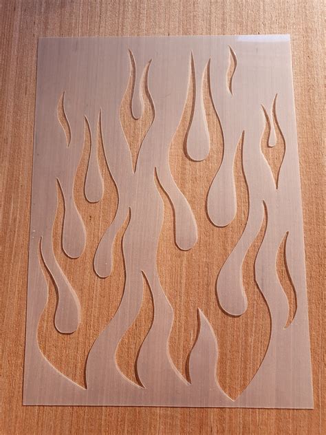 Flame Stencils For Airbrush