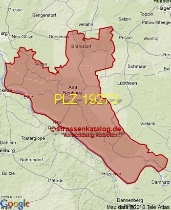 Postleitzahlgebiet 19273 - PLZ