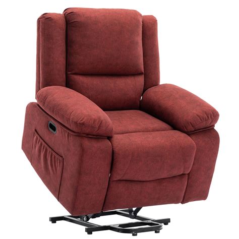 Power Lift Recliner Chair with Heat, Massage, Memory Sponge, Premium ...