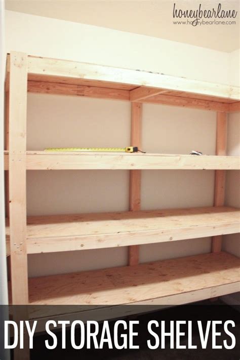 DIY Storage Shelves for Your Basement or Garage