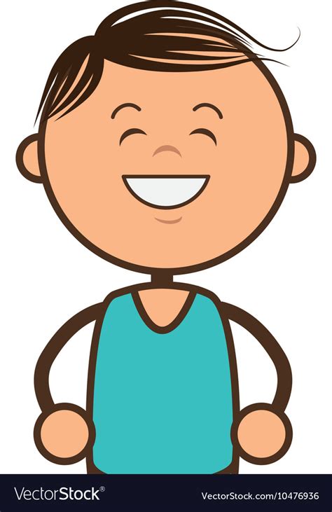 Kid smiling cartoon Royalty Free Vector Image - VectorStock