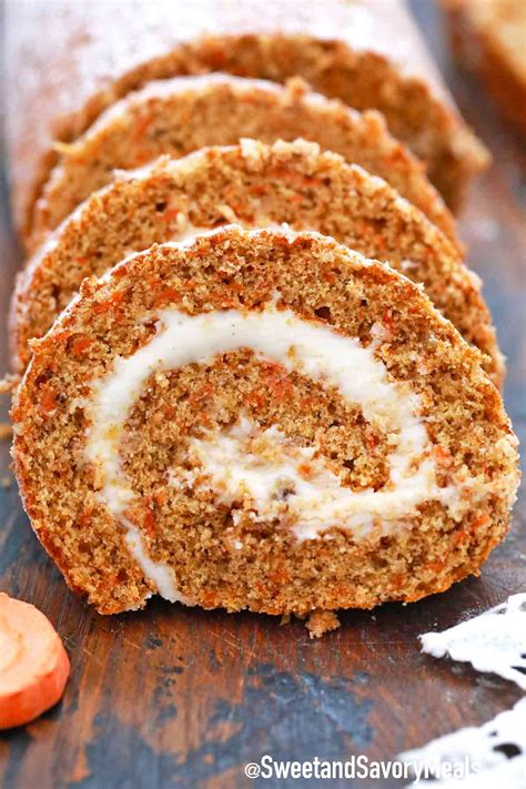 Carrot Cake Roll Recipe Carrot Cake Swiss Roll