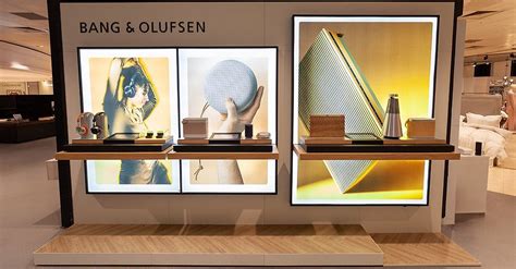 bang olufsen fenwick digital point  sale displays  retail