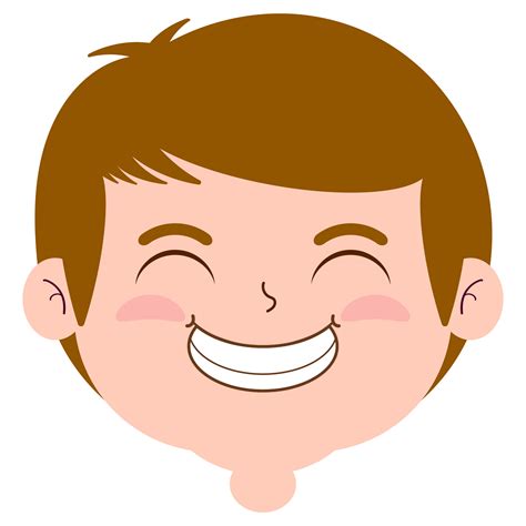 boy smiling face cartoon cute  png
