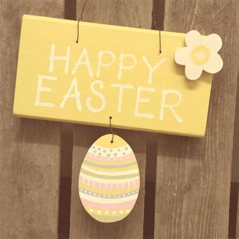 Hand Painted 'Happy Easter' Sign | Happy easter sign, Easter signs ...