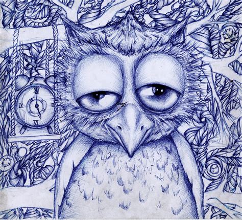 Sleepy owl by RiceandStew on DeviantArt