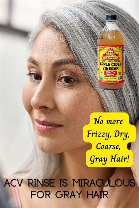 Acv a miraculous rinse for health and shine of natural gray hair – Artofit