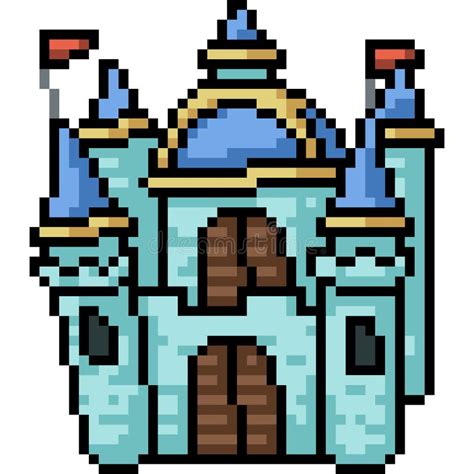 Искусственный замок Vector Pixel Иллюстрация вектора - иллюстрации ...