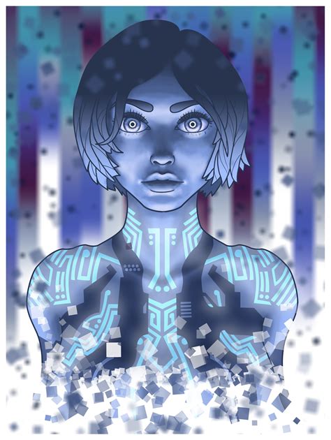 ArtStation - Cortana Fan Art