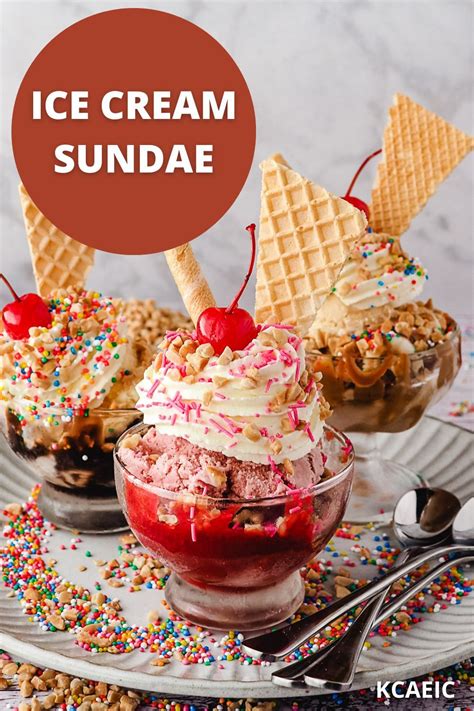 This homemade ice cream sundae with sprinkles, nuts and a cherry on top ...