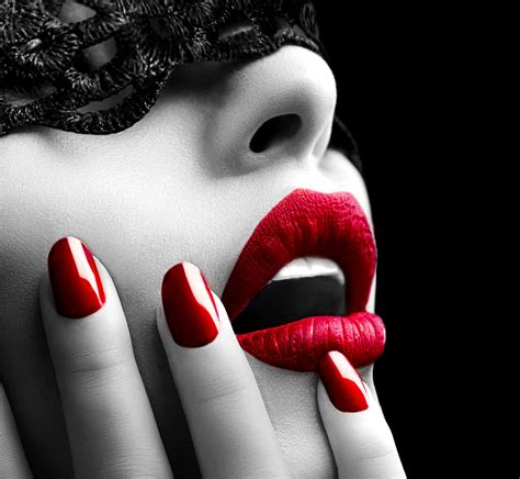 Download Glamorous Red Lips Wallpaper | Wallpapers.com