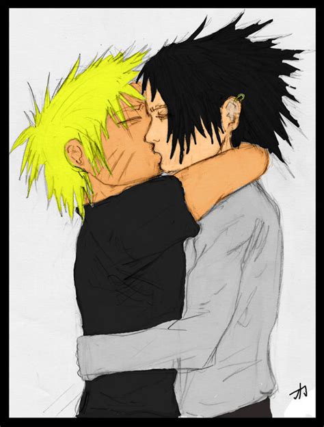 Narusasu-kiss by dancing-kakashi on DeviantArt