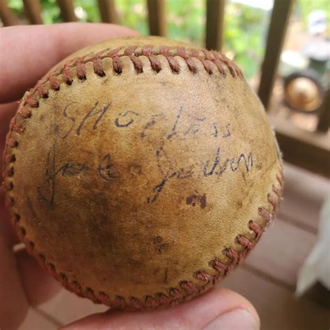 joe jackson signed baseball rautographassistance
