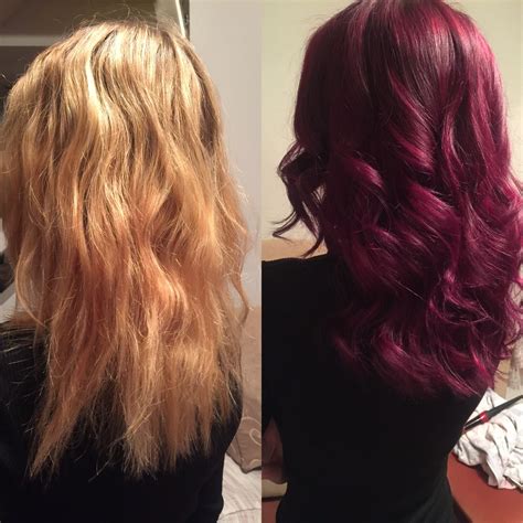 Pin by Tonya Sorrels on My Style | Blonde to burgundy, Burgundy hair