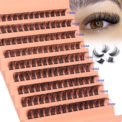 amazoncom toochunag natural lash clusters eyelash extensions wispy