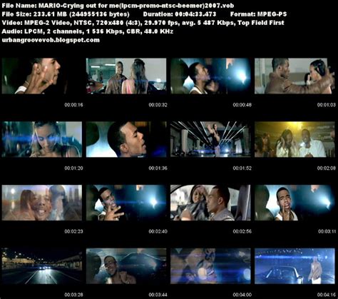 Urban Groove Vob Collection: Mario - Crying Out For Me (2007)