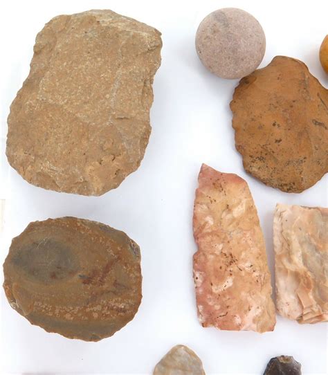 ARCHAIC PALEO NATIVE AMERICAN INDIAN SPEARHEADS, ARROWHEADS, SCRAPERS ...