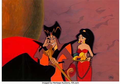 Aladdin Jasmine and Jafar Presentation Cel and Master Production | Lot