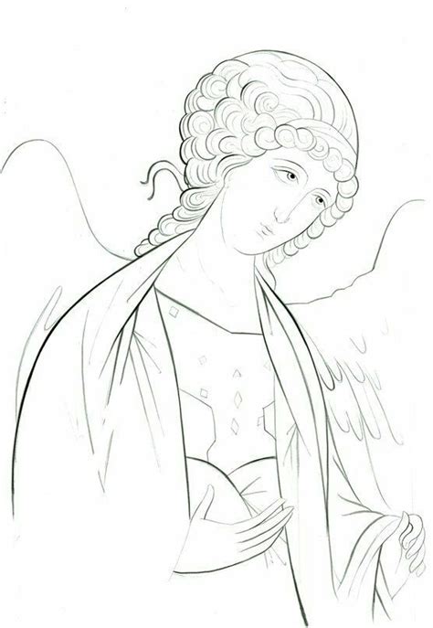 Podlinnik czyli wzór ikony | Icon drawing, Christian drawings, Paint icon