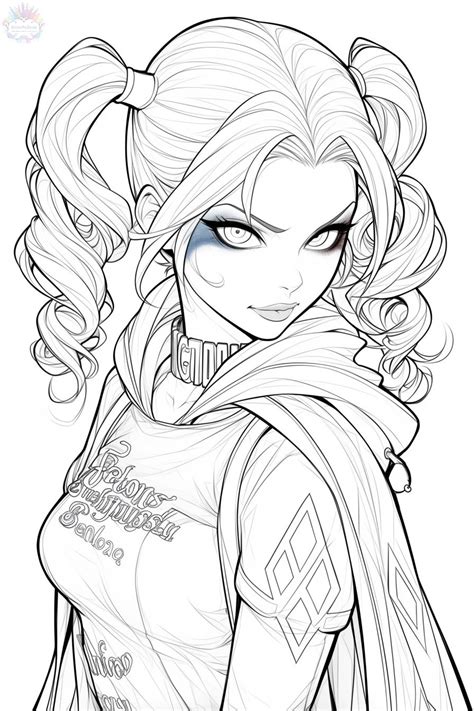 Arlequina Para Pintar - Arlequina Para Colorir + De 30 Desenhos Para Imprimir e Pintar
