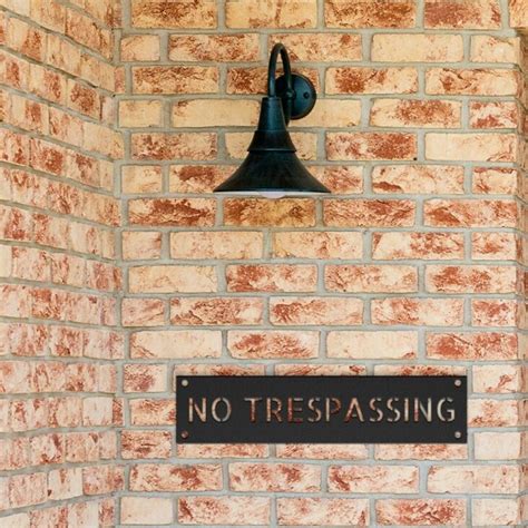 Custom No Trespassing Sign Metal Private Property Sign - Etsy