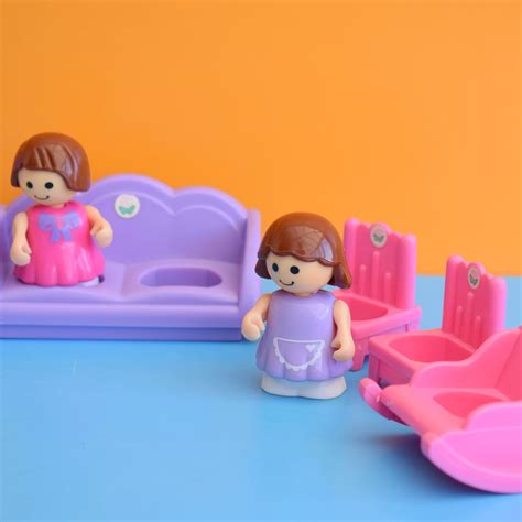 Vintage 1990s Playmates - Pretty Pink & Purple House Set – Pineapple Retro