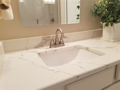 Calacatta Laza Quartz Bathroom Charlotte NC – Legacy Countertops ...