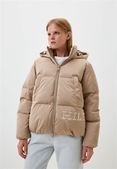 Пуховик Tommy Hilfiger, цвет: бежевый, RTLACW595101 — купить в интернет ...
