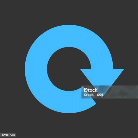 Pfeilzeichen Neu Laden Aktualisieren Rotation Wiederholung Symbol ...