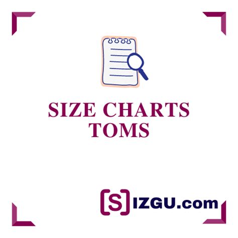 Toms Size Charts » SIZGU.com