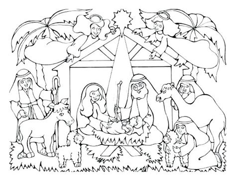 Christmas Manger Coloring Pages at GetColorings.com | Free printable ...