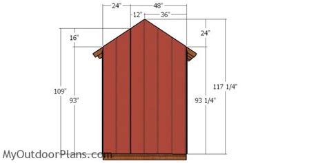 6x4 Shed Roof Plans | MyOutdoorPlans