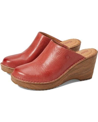 red clogs  women lyst