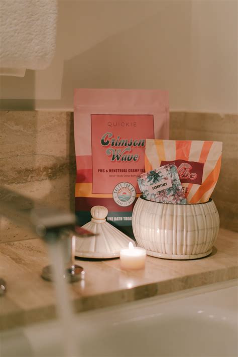 Crimson Wave Quickie Bath Kit for Period Relief | Salty Tub - SaltyTubCo