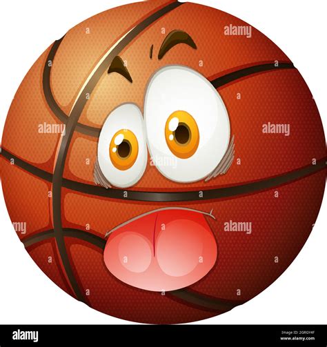 Basketball with silly face Stock Vector Image & Art - Alamy