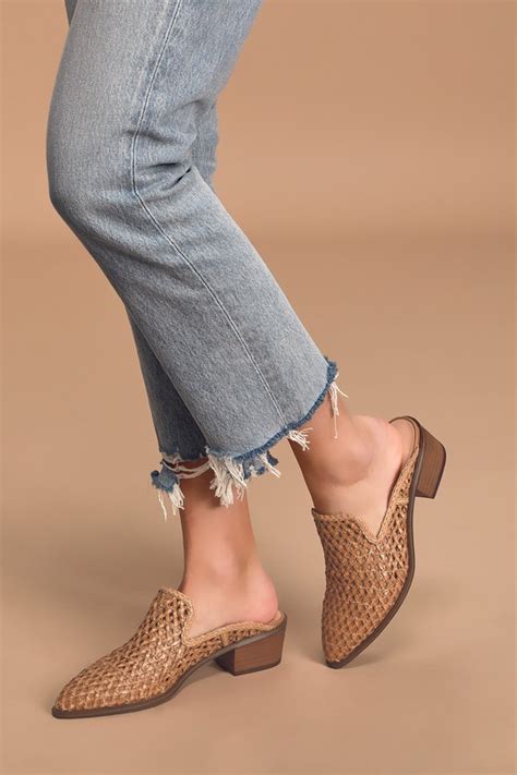 Chinese Laundry Mayflower - Woven Mules - Brown Woven Mules - Lulus