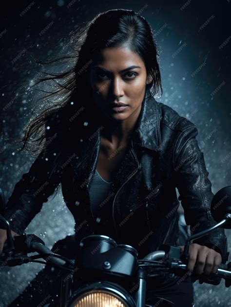 Premium Photo | Adventurous spirit fearless of a female biker an ode to