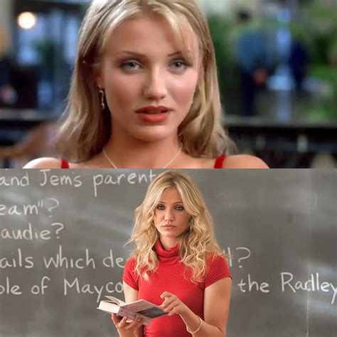 'Mask' Cameron Diaz gives you an Eye-Contact Handjob or 'Bad Teacher