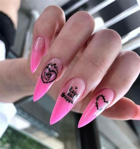 Pin by 🍡DRĒAM🍡 on MANICURES | Pink aesthetic, Long acrylic nails, Pink ...