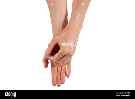 woman hands washing soap cut  stock images pictures alamy