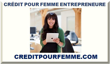 credit pour femme entrepreneure