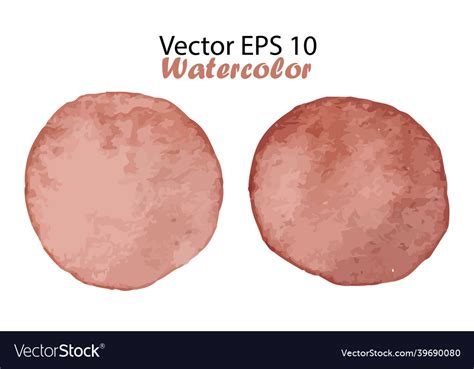 Watercolor brush stroke splash circle Royalty Free Vector