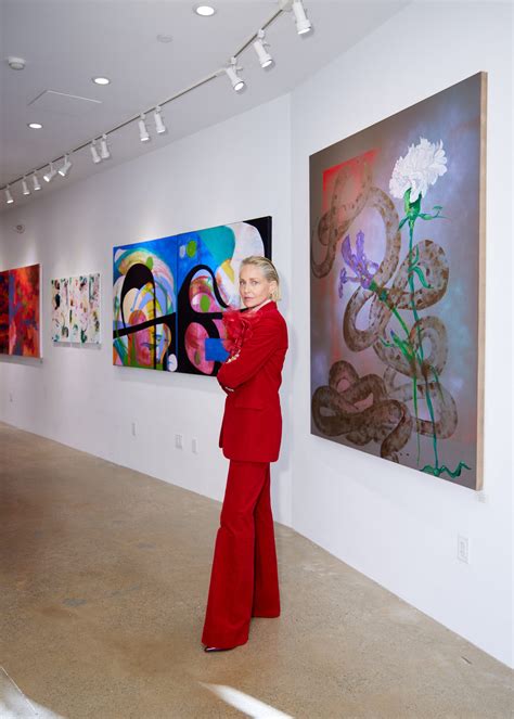 See Sharon Stone’s New Paintings—Colorful Abstractions That Reflect Her