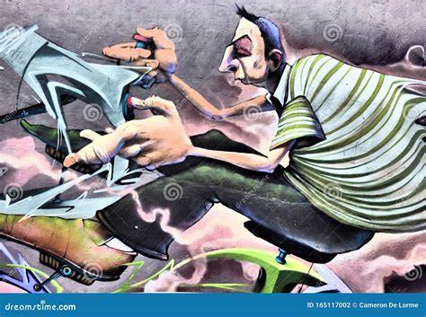 Graffiti Man editorial photography. Image of street - 165117002