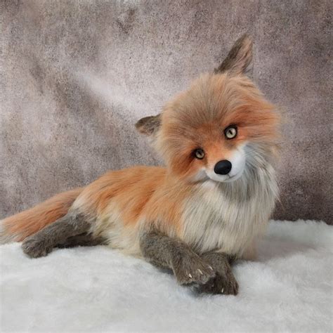 Realistic Fox Stuffed Animal - Etsy