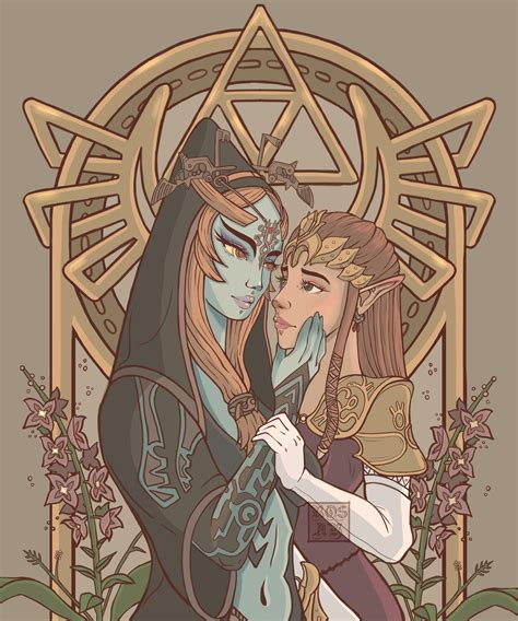 [TP] Zelda And Midna Fan Art by me! (rosay.salmon) I've always loved